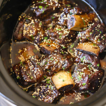 DUMP & GO Crockpot Asian Short Ribs w/Roasted Red Potato Blend & Watermelon